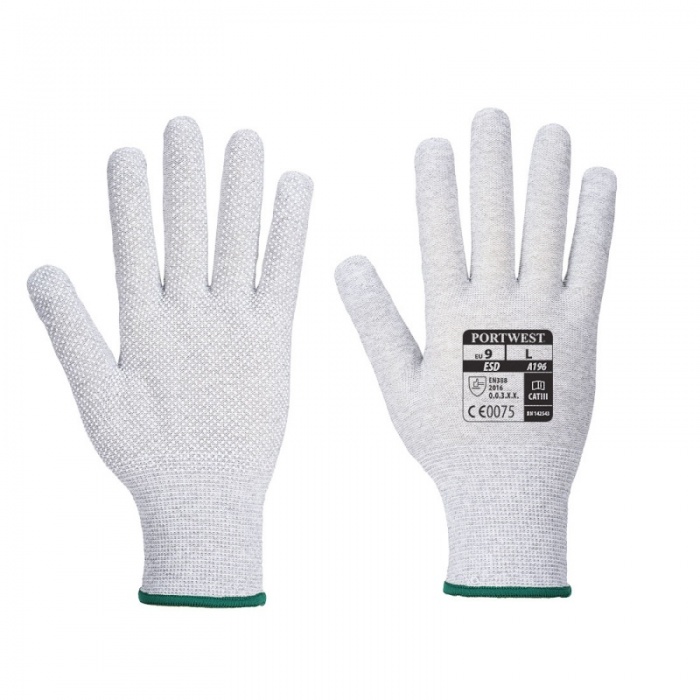 Portwest Antistatic PU Micro Dot Gloves A196